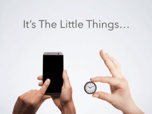 Timing the taps on a phone. It's the little things.