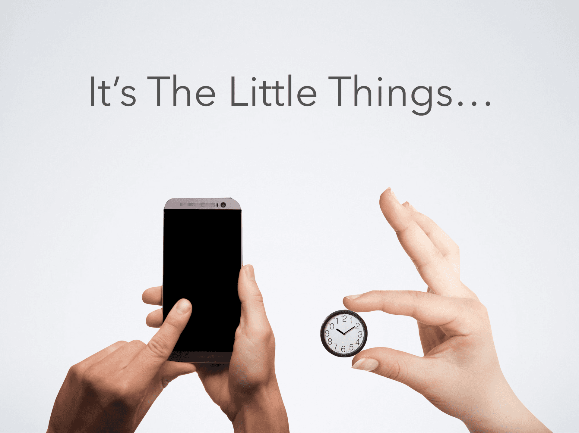 Timing the taps on a phone. It's the little things.