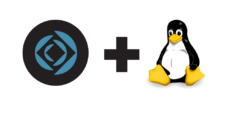 Claris and Linux Claris logo + Tux, the penguin character and the official brand character of the Linux kernel.